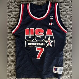 Vintage Shawn Kemp Dream Team Size Med. (youth) USA Basketball Champion Jersey